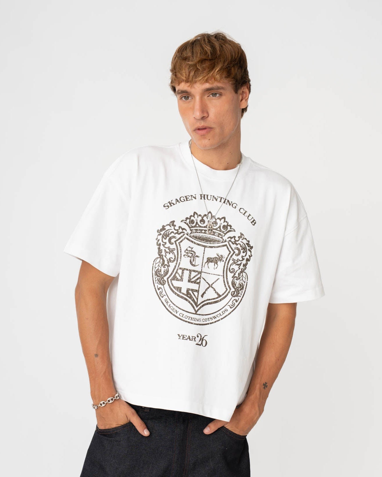 Graphic T-Shirt 'Country Club' White