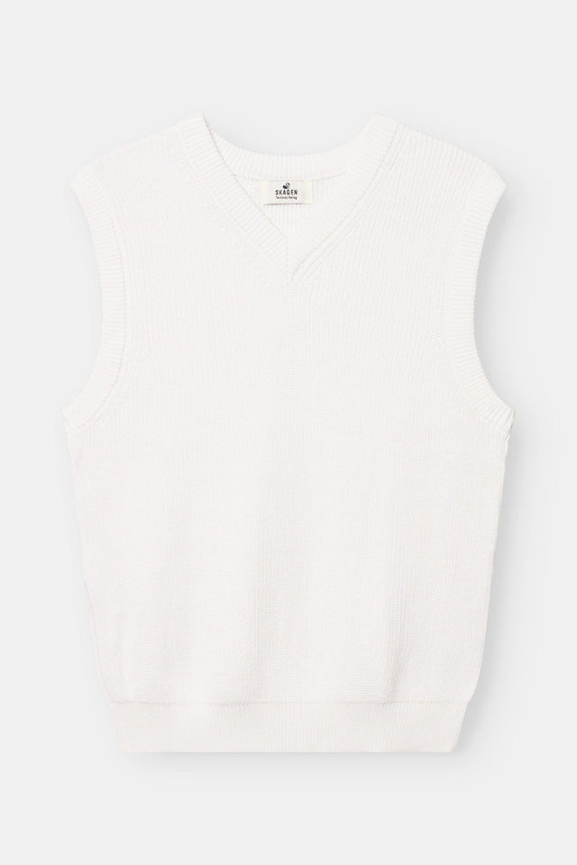 Knitted Vest White