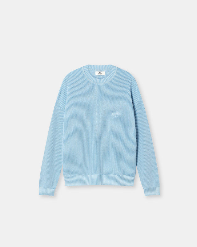 Knit Sweater Washed Blue