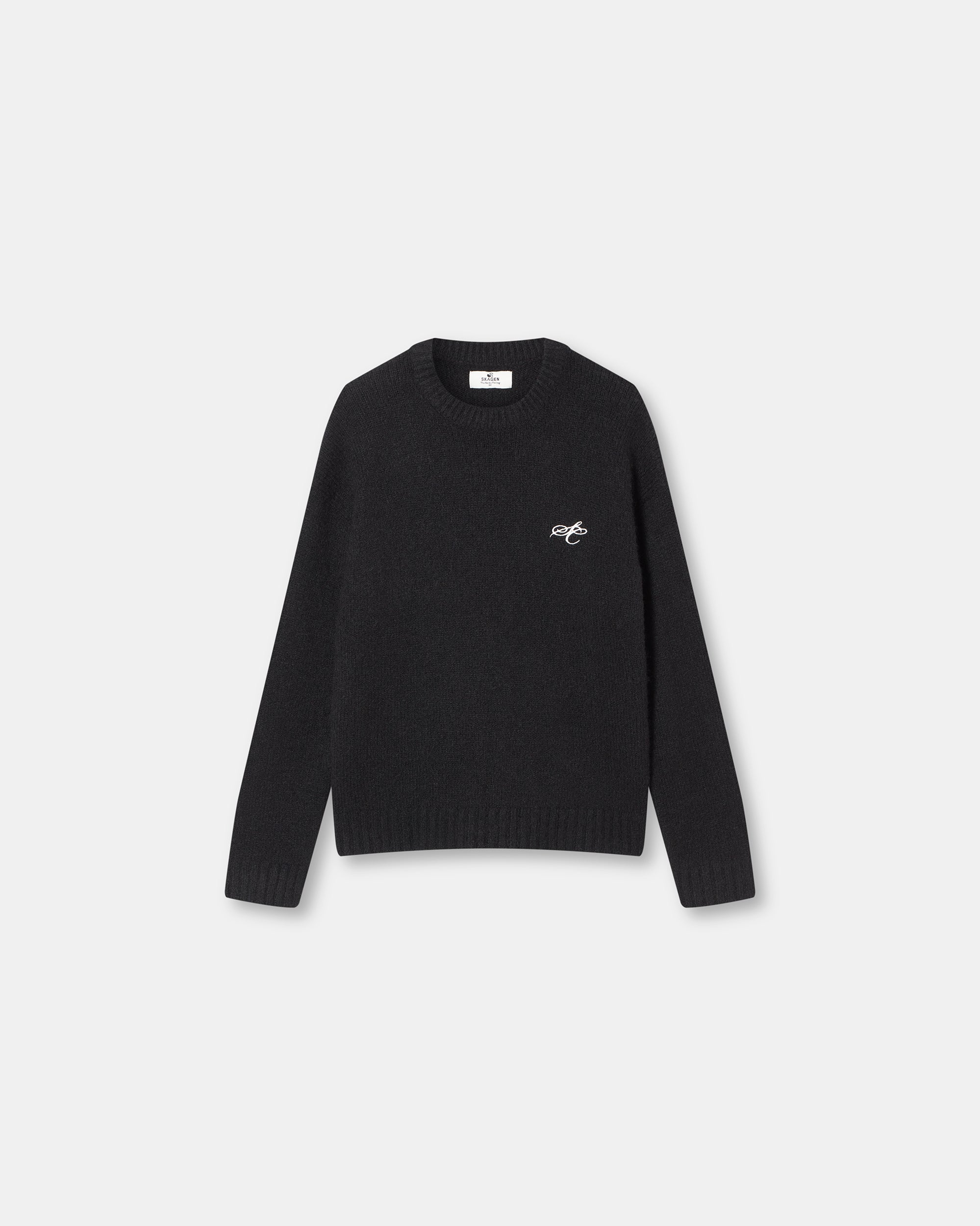 Alpaca Knitted Sweater Black
