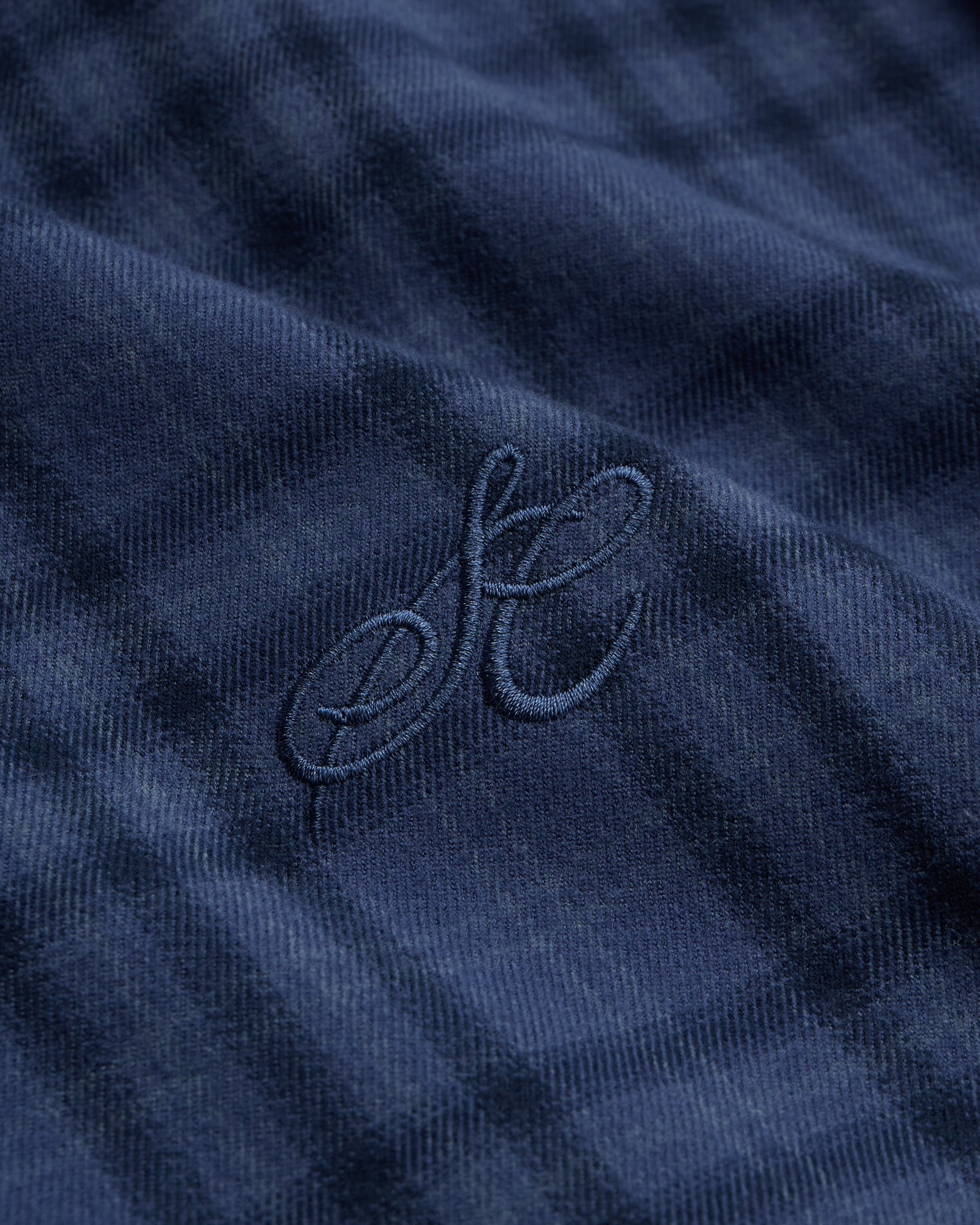 Checked Flannel shirt Navy