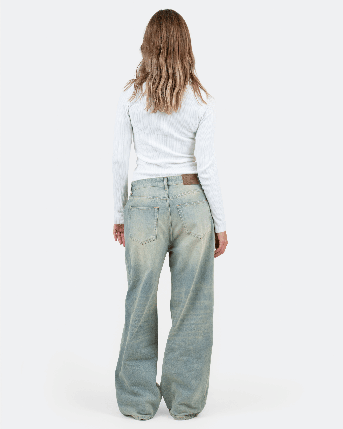 Baggy Denim Jeans Light Blue Vintage Wash | Skagen - clothing.dk