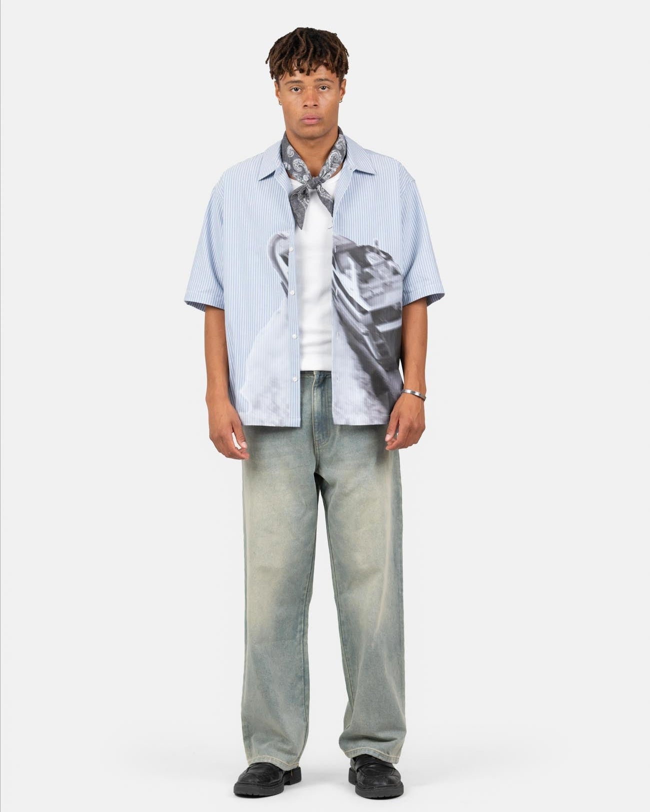 Baggy Denim Jeans Light Blue Vintage Wash | Skagen - clothing.dk