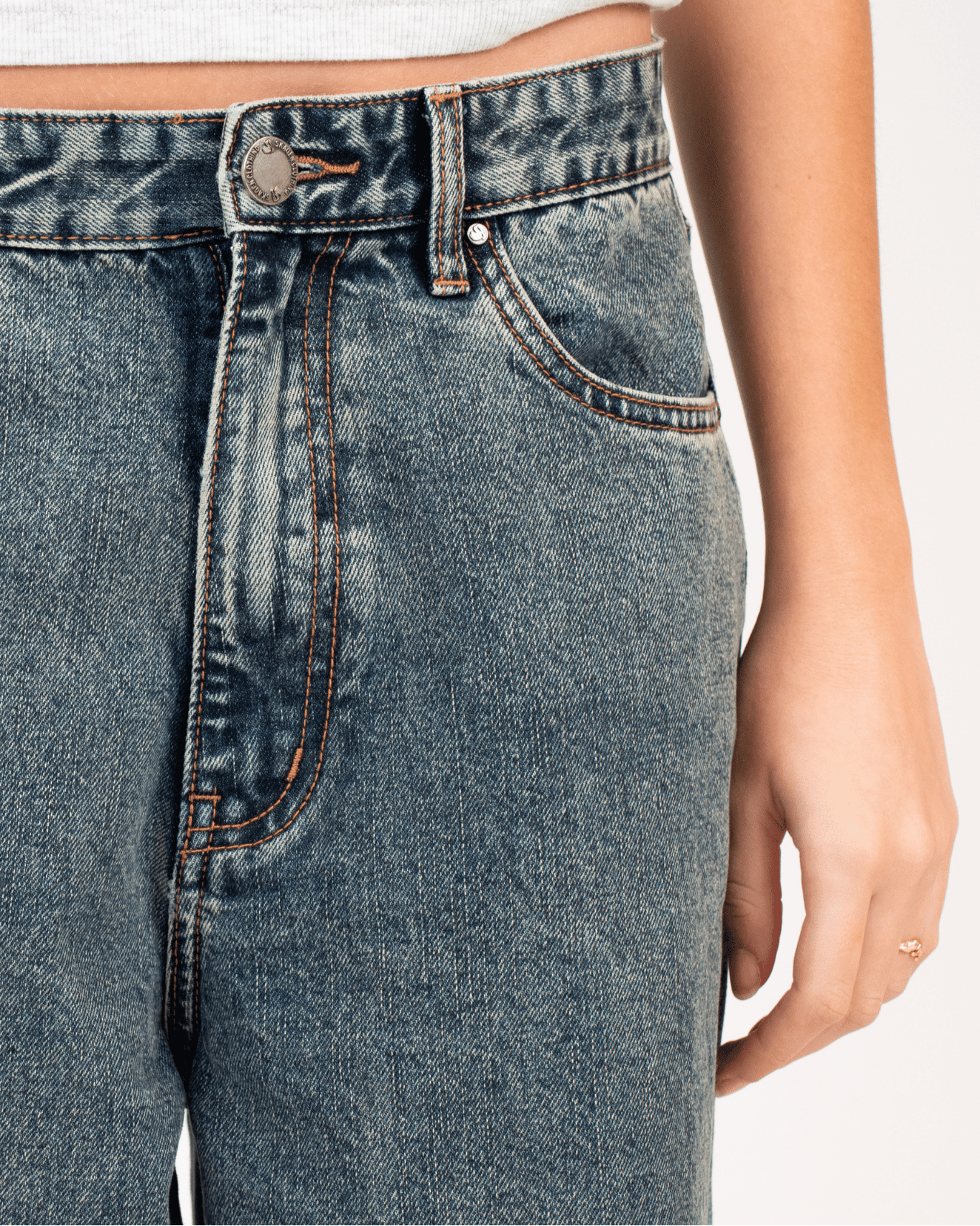 Baggy Denim Jeans Mid Blue Vintage Wash | Skagen - clothing.dk