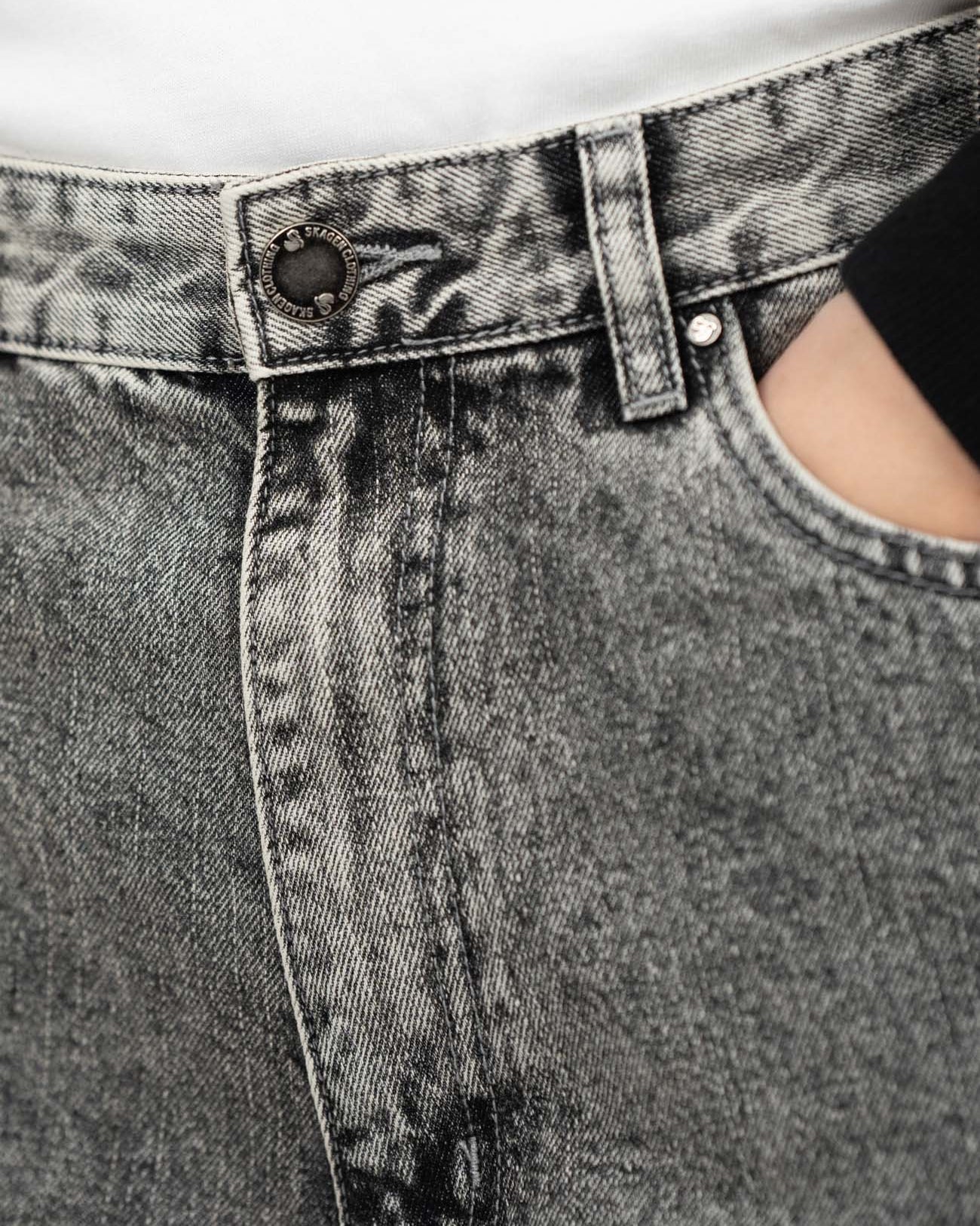 Baggy Denim Jeans Washed Grey | Skagen - clothing.dk