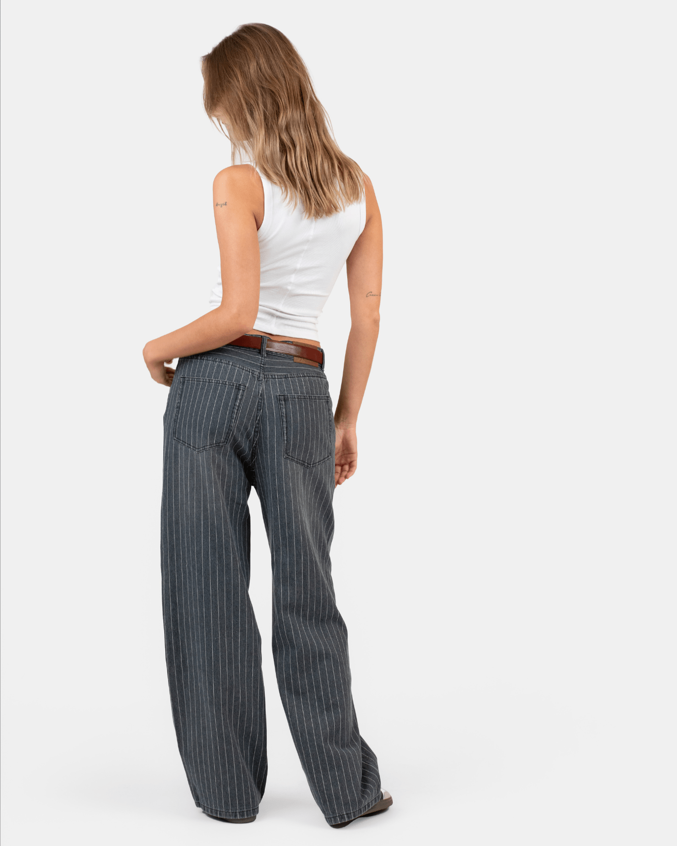 Baggy Denim Jeans Washed Pinstripe | Skagen - clothing.dk