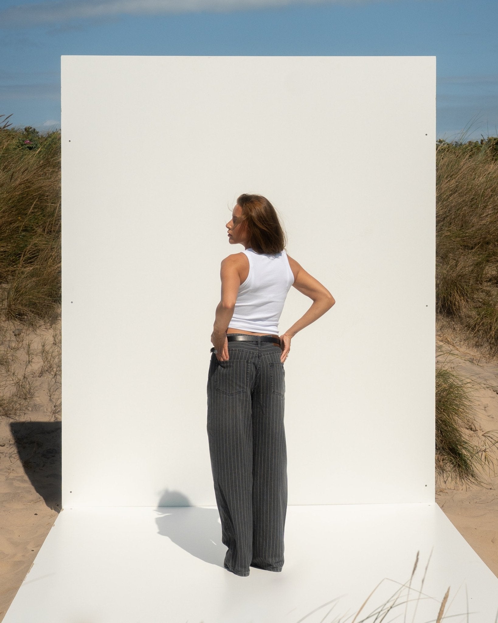 Baggy Denim Jeans Washed Pinstripe | Skagen - clothing.dk