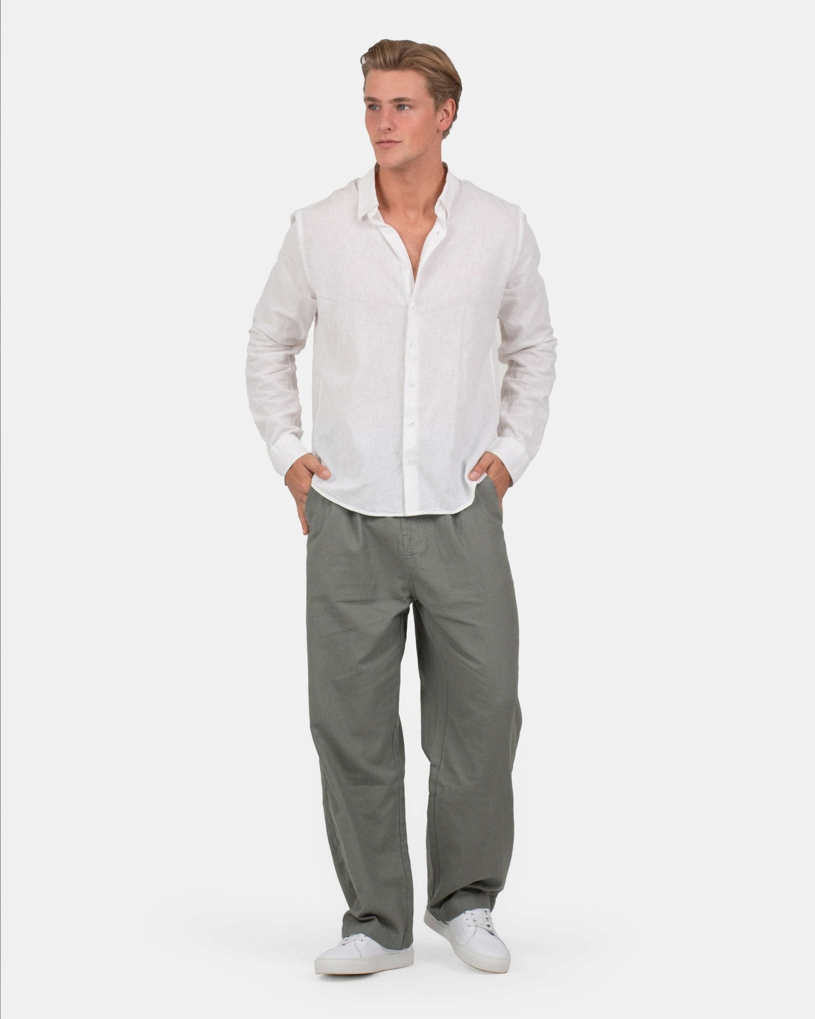 Baggy Hørbukser Army | Skagen - clothing.dk