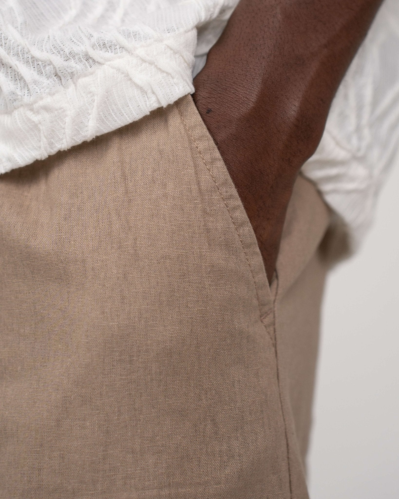 Baggy Hørbukser Mokka | Skagen - clothing.dk