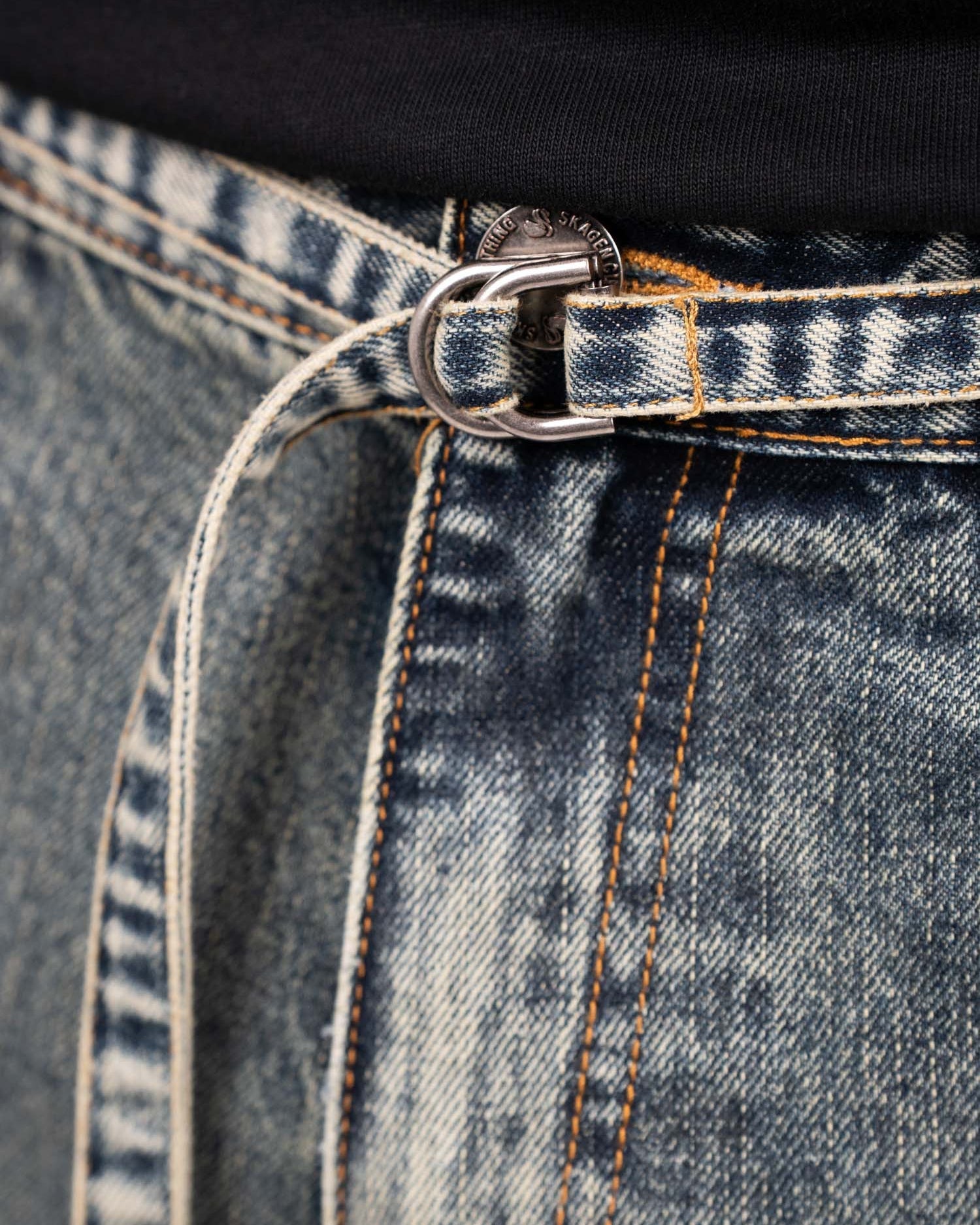 Belt Light Blue Vintage Wash | Skagen - clothing.dk