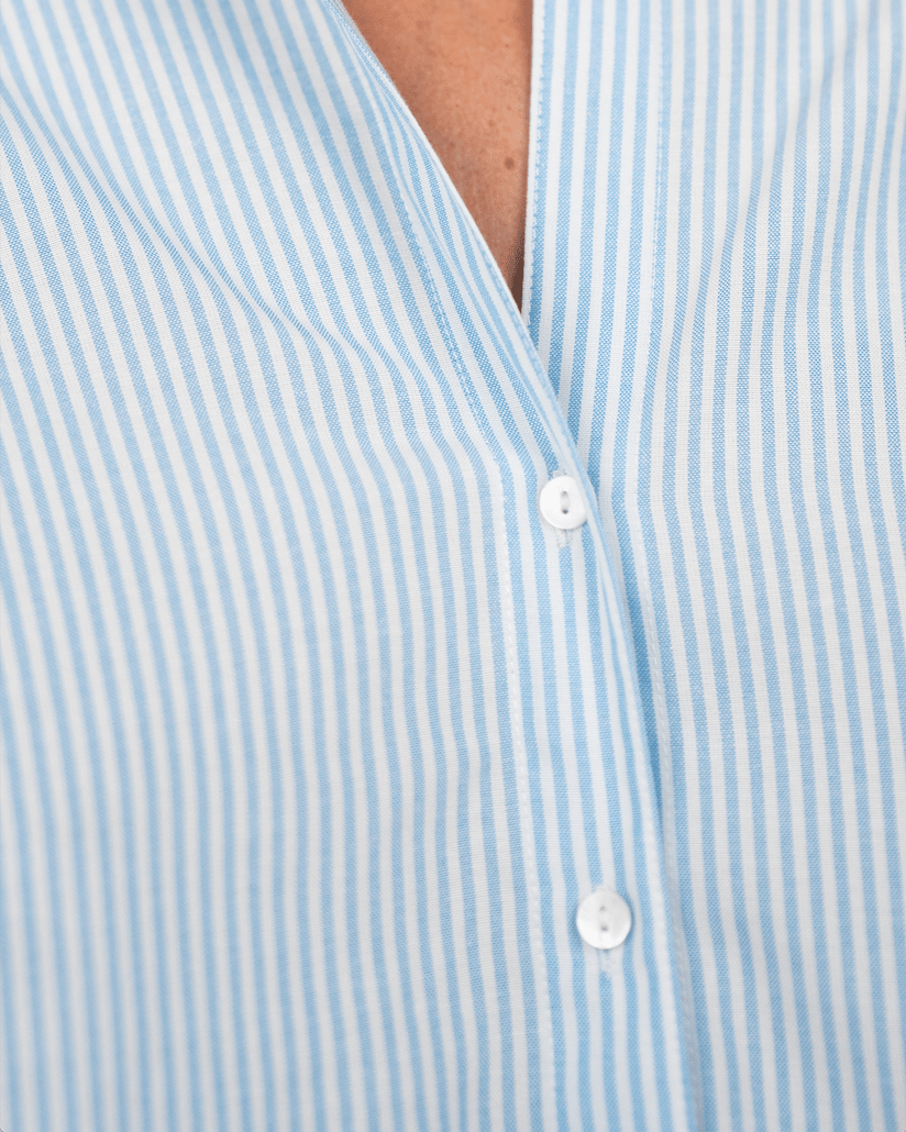 Blå Stribet Skjorte Josefine x SC | Skagen - clothing.dk