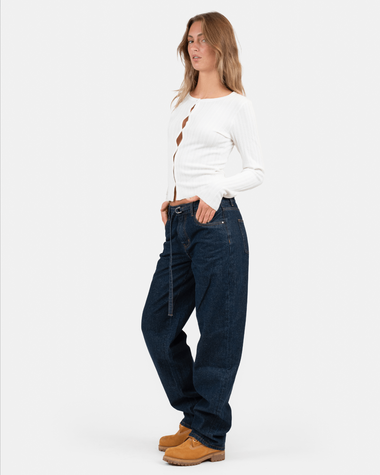 Buttoned LS Top Hvid | Skagen - clothing.dk