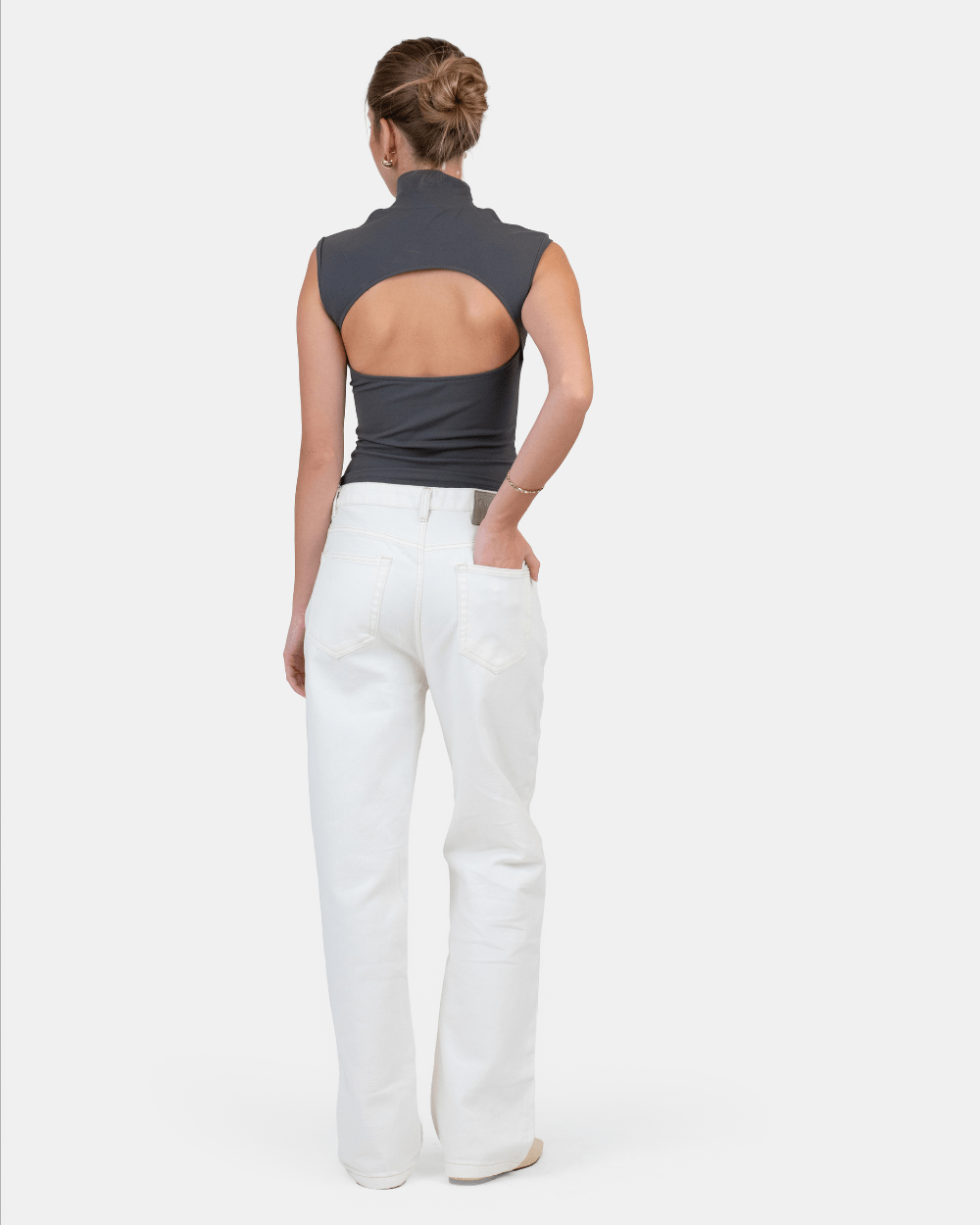 Choker Top Grå | Skagen - clothing.dk