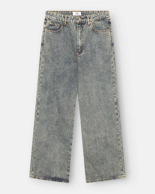 Baggy Denim Jeans Mid Blue Vintage Wash