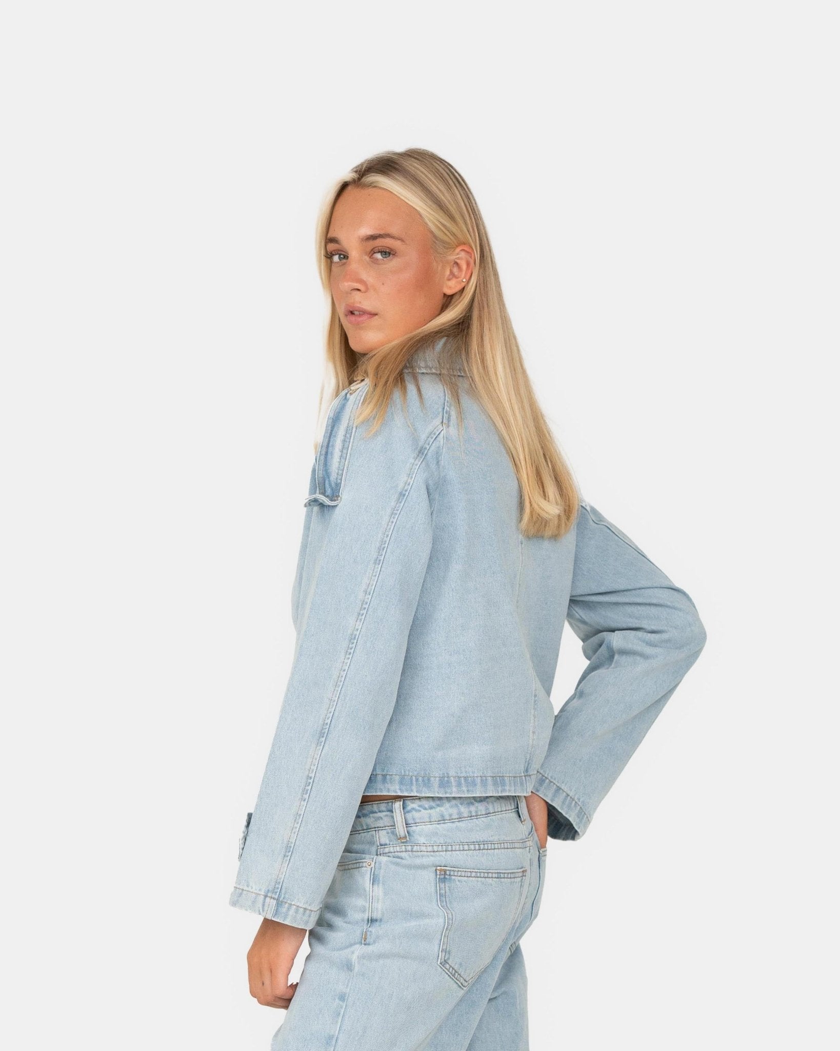 Denim jakke blå Josefine x SC | Skagen - clothing.dk