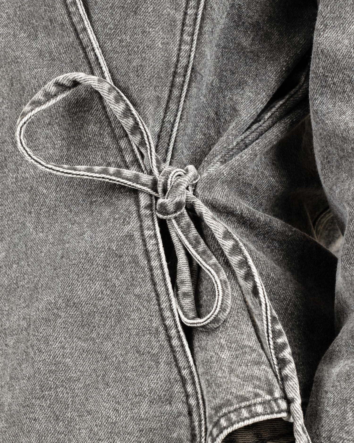 Denim Tie Shirt Washed Grey | Skagen - clothing.dk