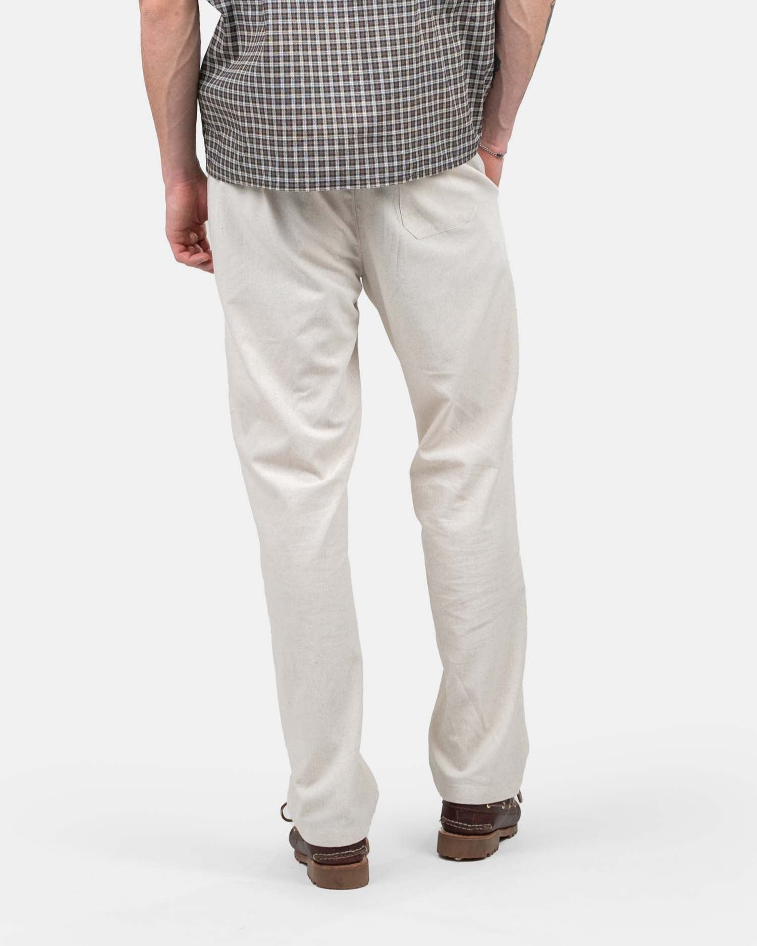 Heavyweight Hørbukser Beige | Skagen - clothing.dk