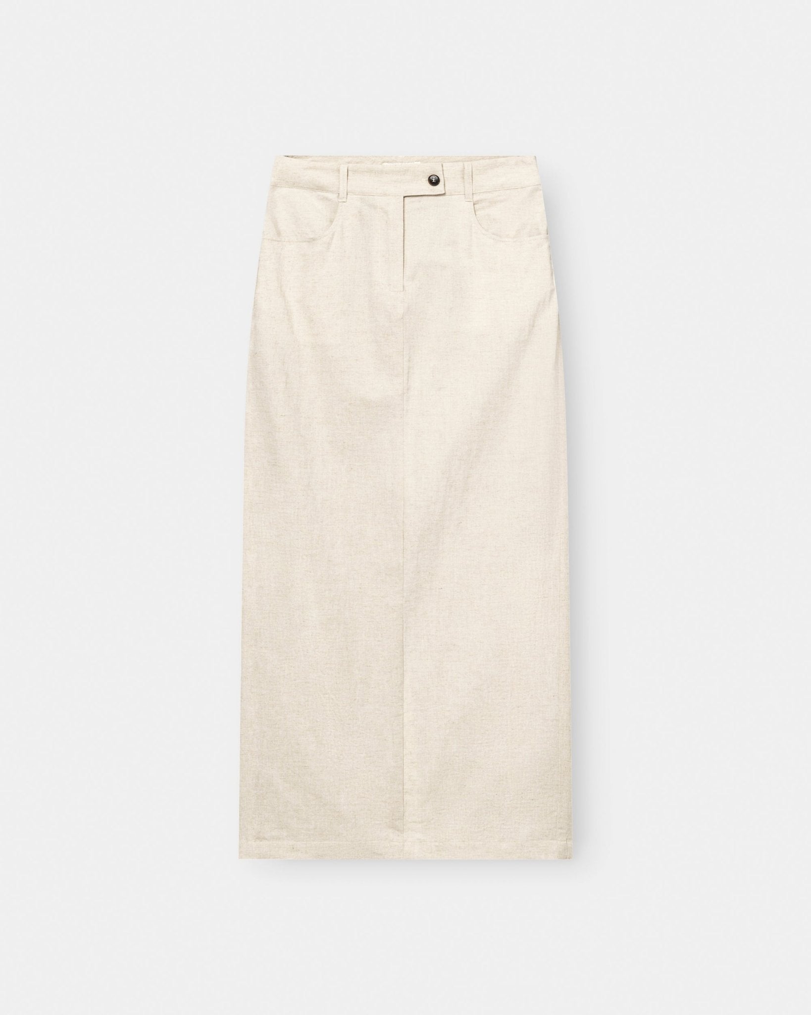 Hør Nederdel Beige | Skagen - clothing.dk