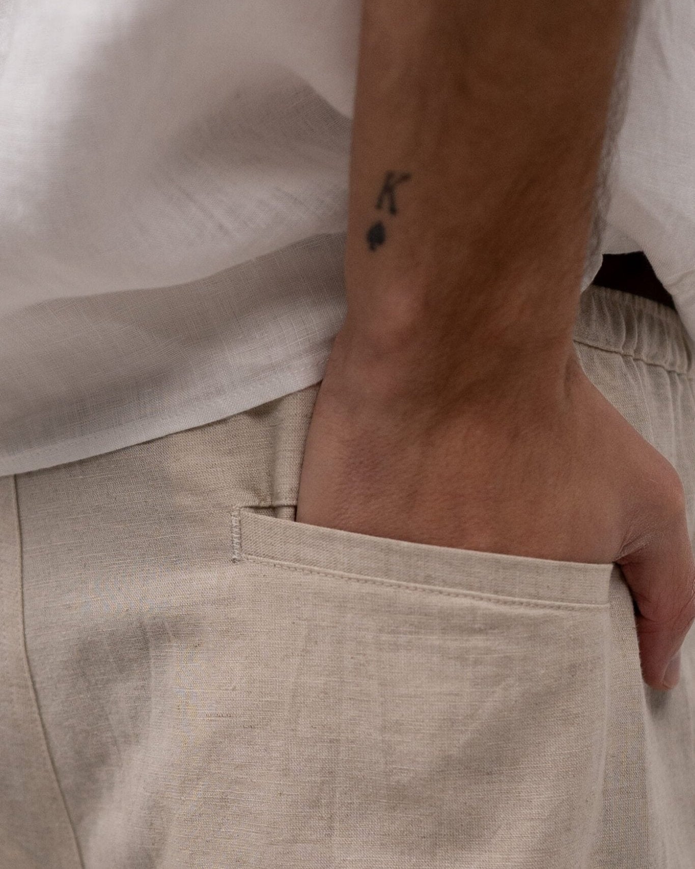 Hørbukser Beige | Skagen - clothing.dk