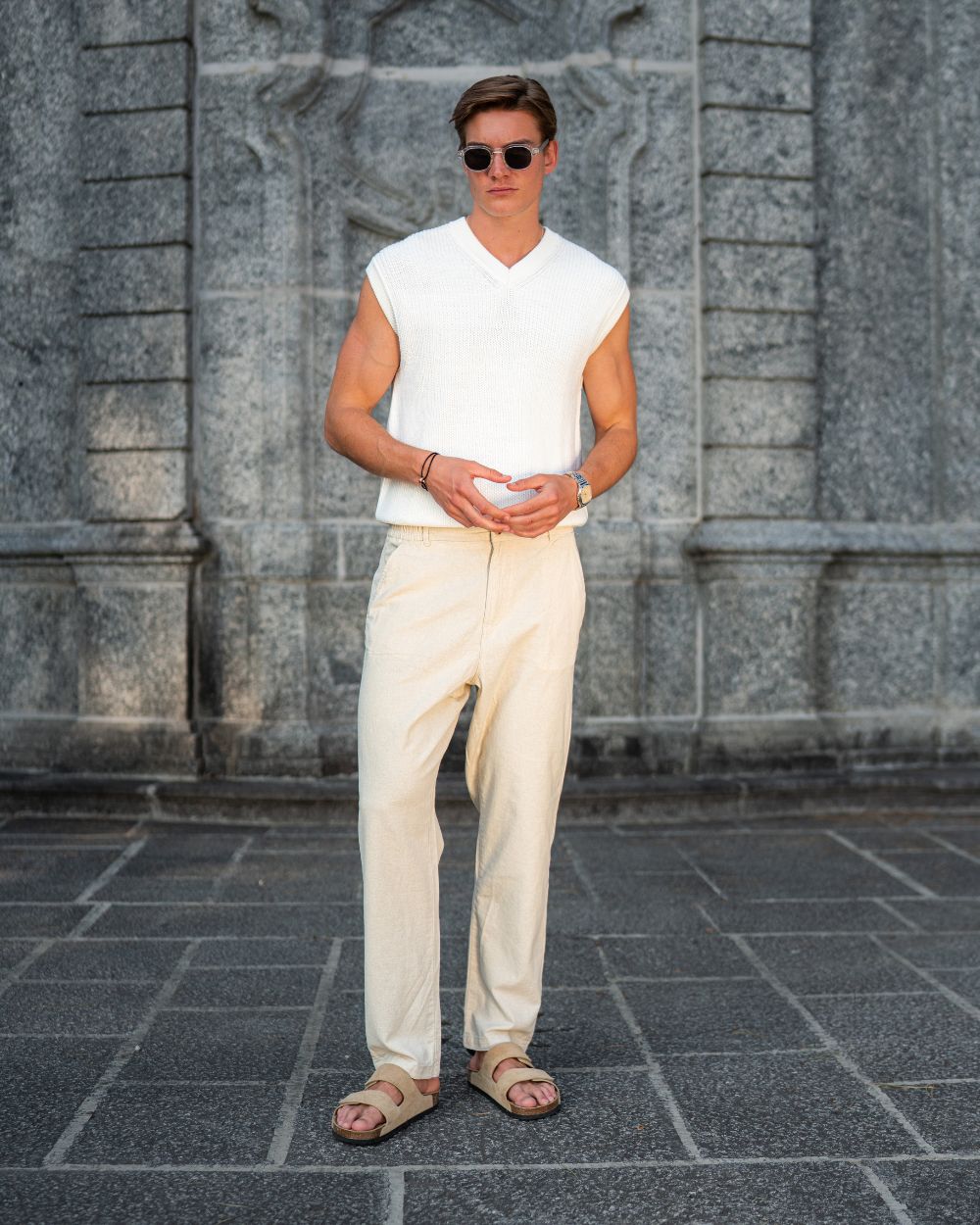 Linen pants beige - Buy now with 1-3 days delivery Linen pants beige - Buy now with 1-3 days delivery