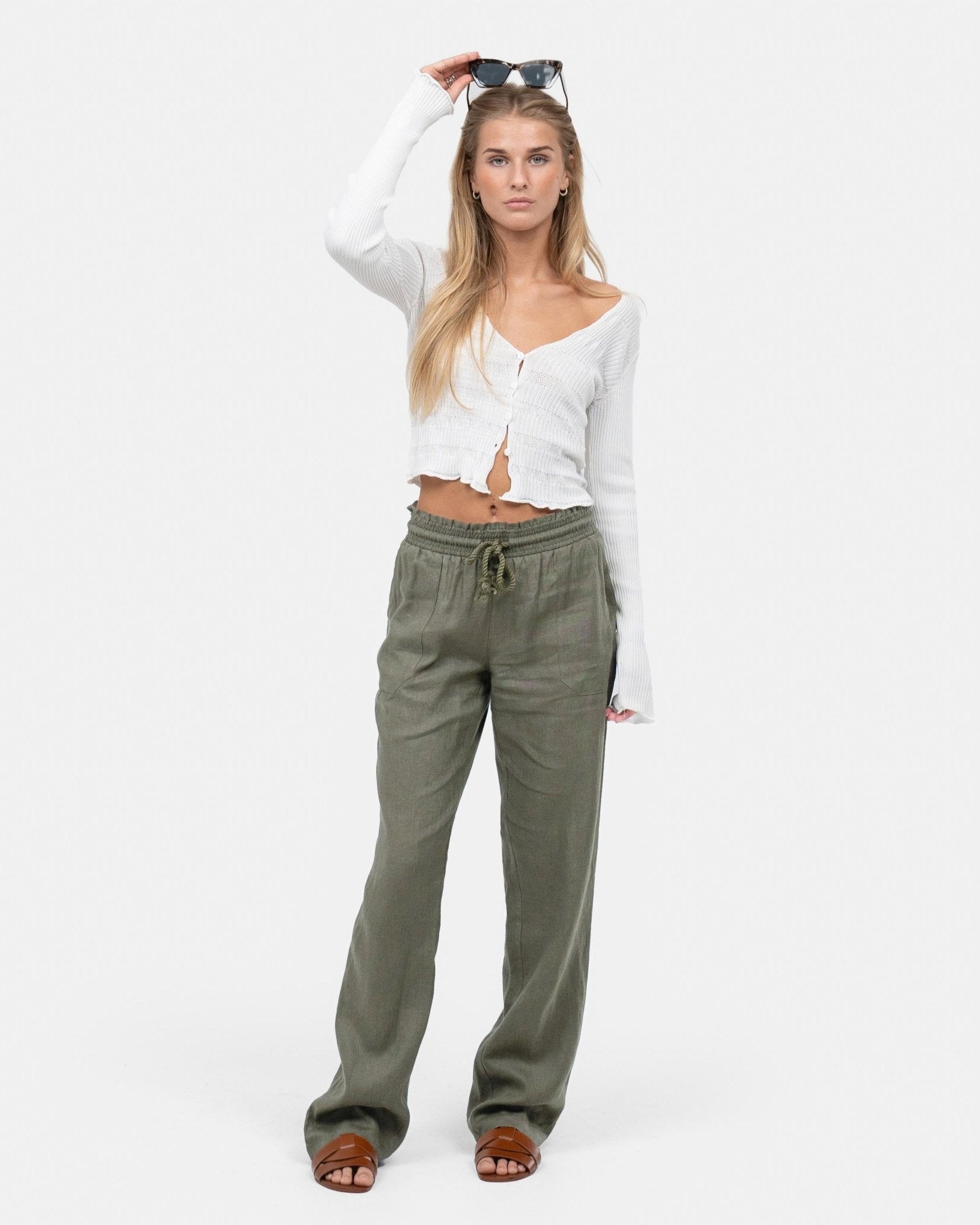 Hørbukser Lavtaljede Army | Skagen - clothing.dk