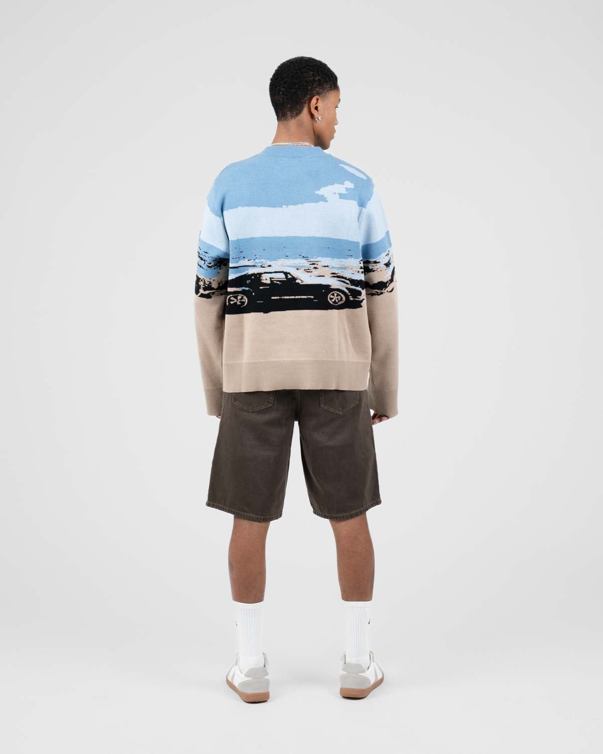 Jaquard Knit Blue Car | Skagen - clothing.dk