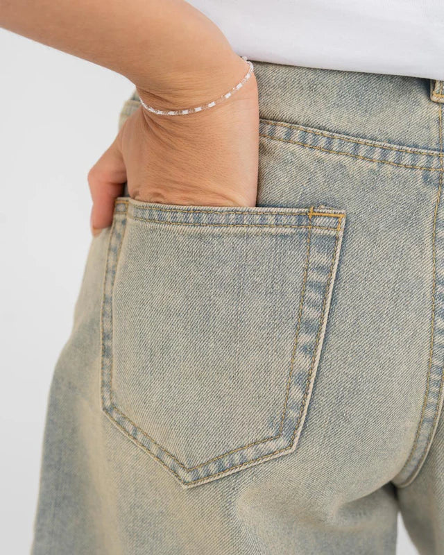 Jorts Light Blue Vintage Wash