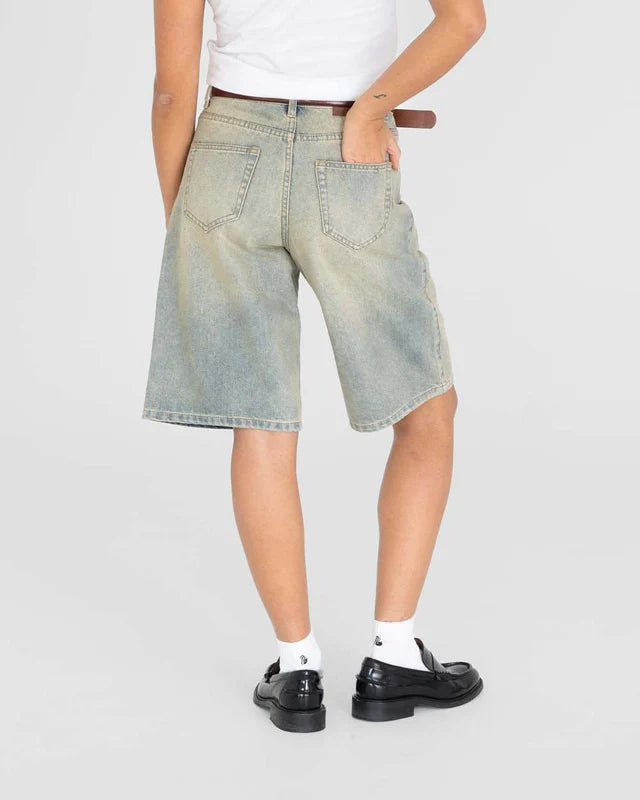 Jorts Light Blue Vintage Wash
