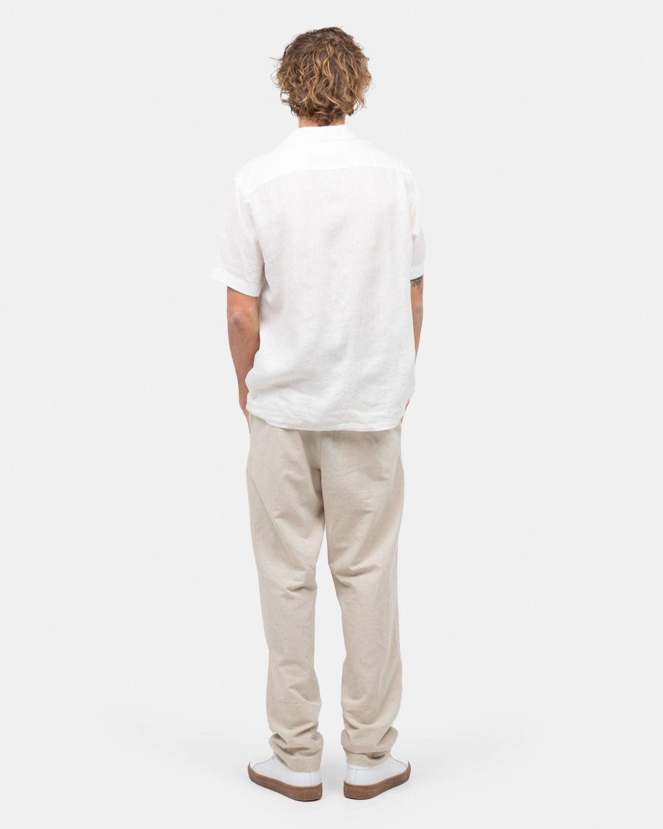 Kortærmet Hørskjorte Hvid | Skagen - clothing.dk