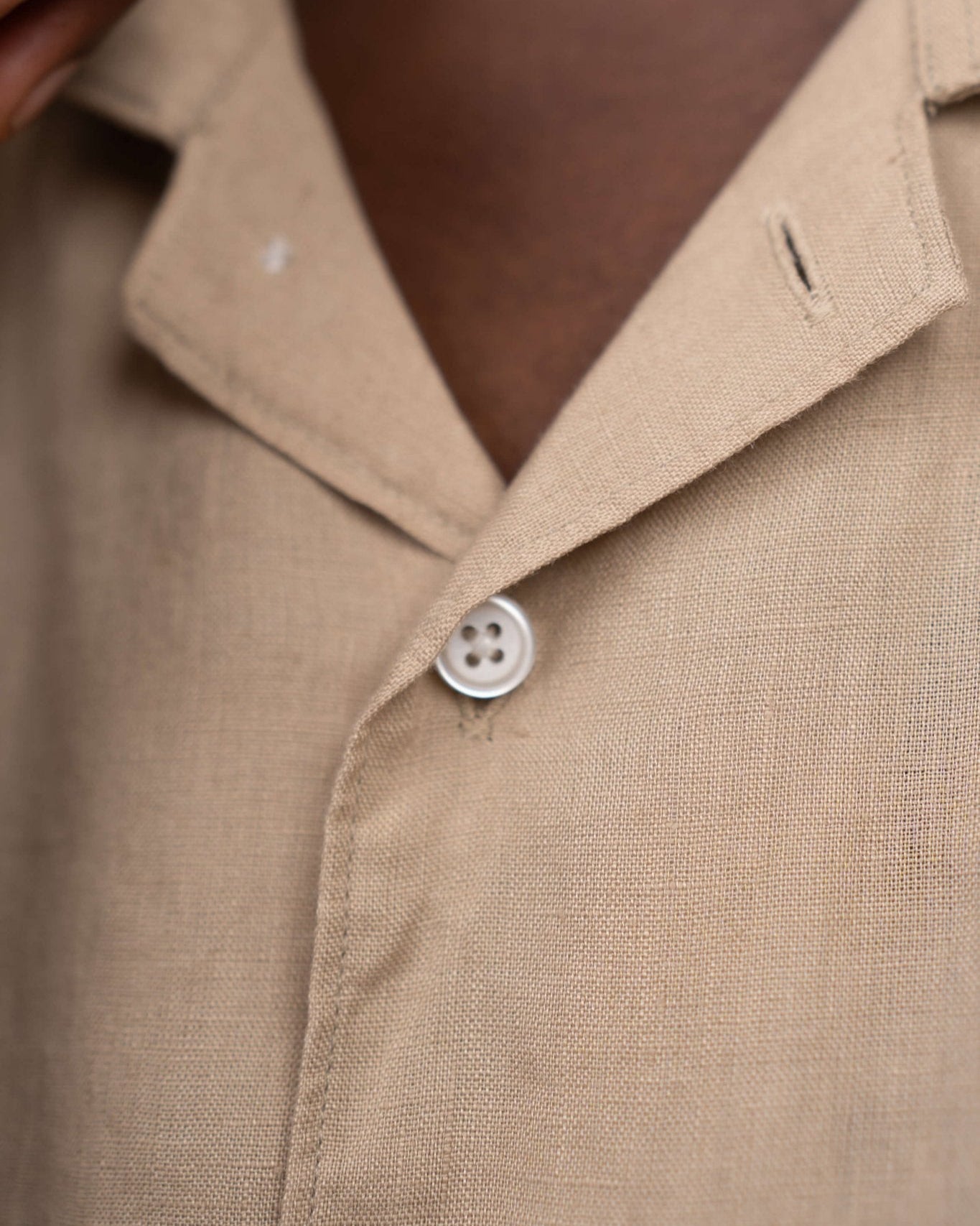 Kortærmet Hørskjorte Mokka | Skagen - clothing.dk