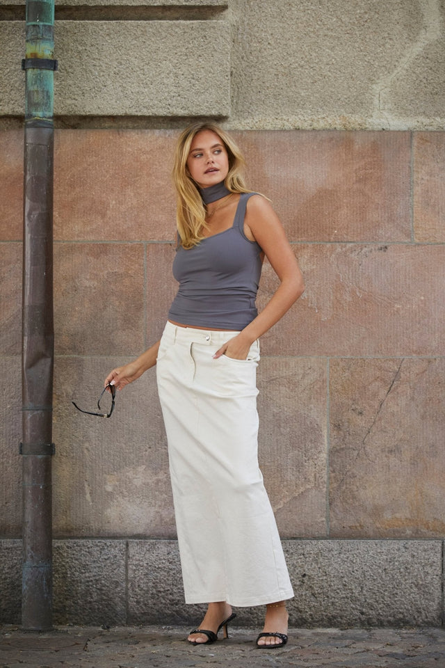 Laila x SC Collab: Skirt Beige |  Skagen-clothing.dk