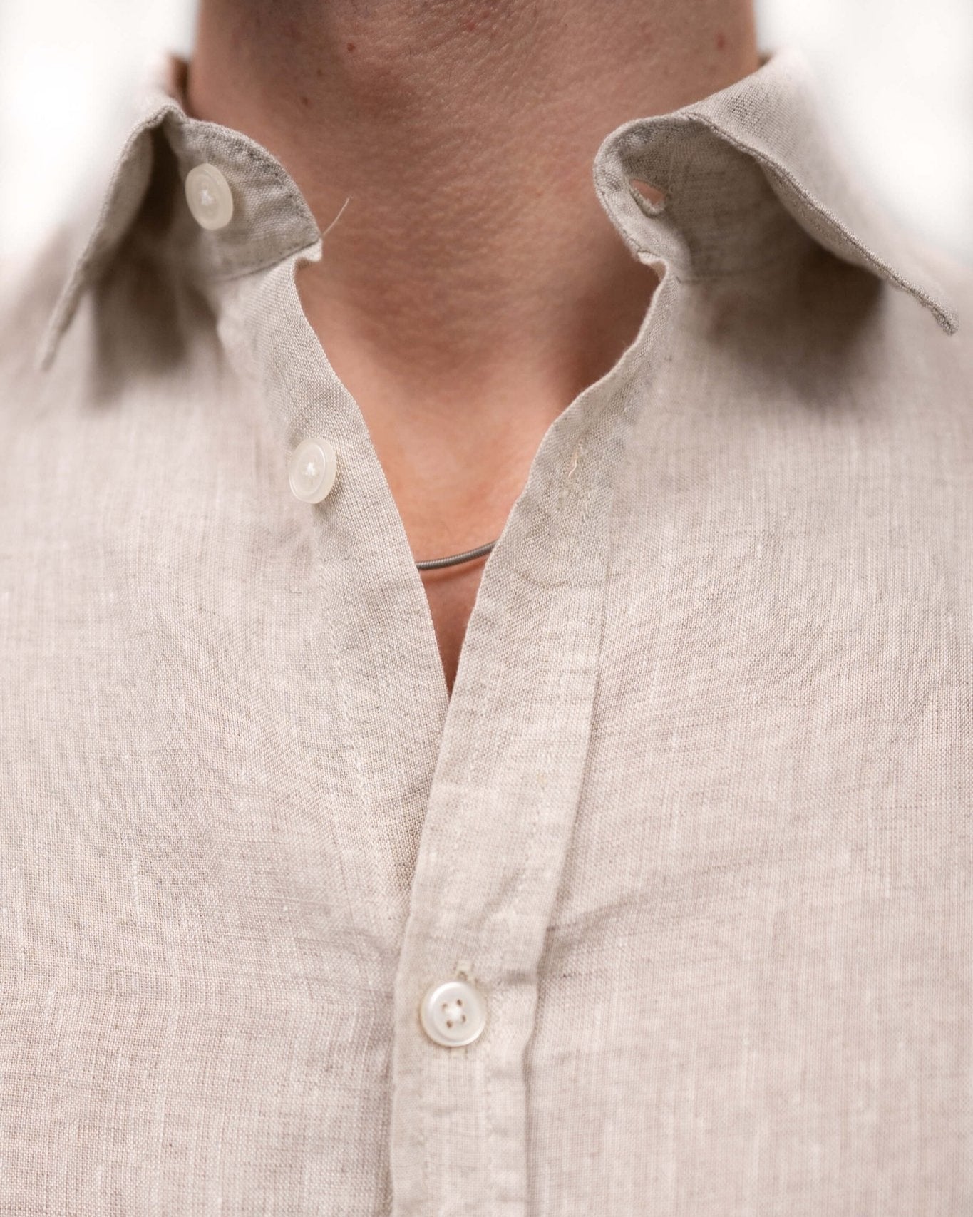 Langærmet Hørskjorte Beige | Skagen - clothing.dk