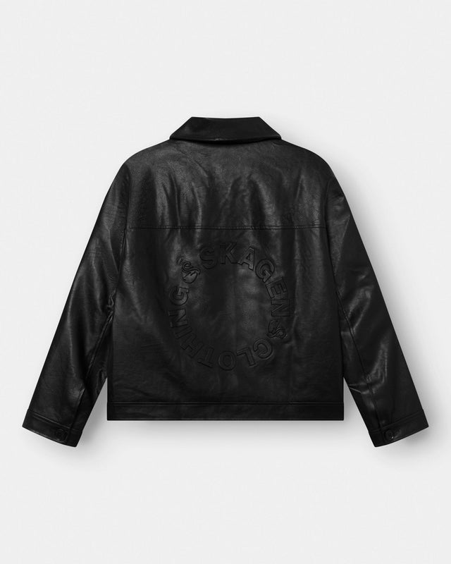 Leather jacket Black | Skagen - clothing.dk