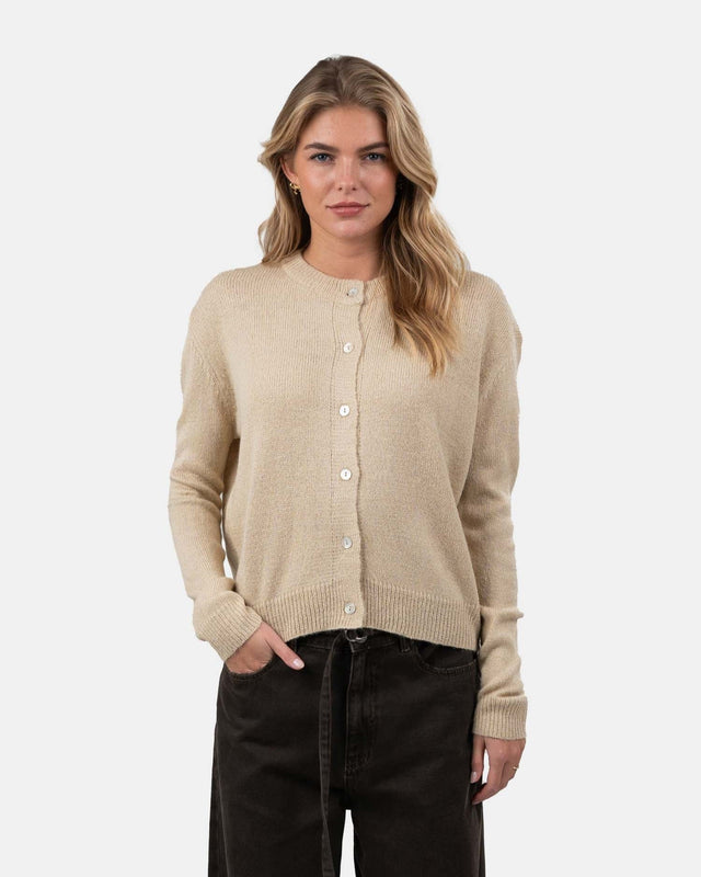 Light Weight Cardigan Beige | Skagen - clothing.dk