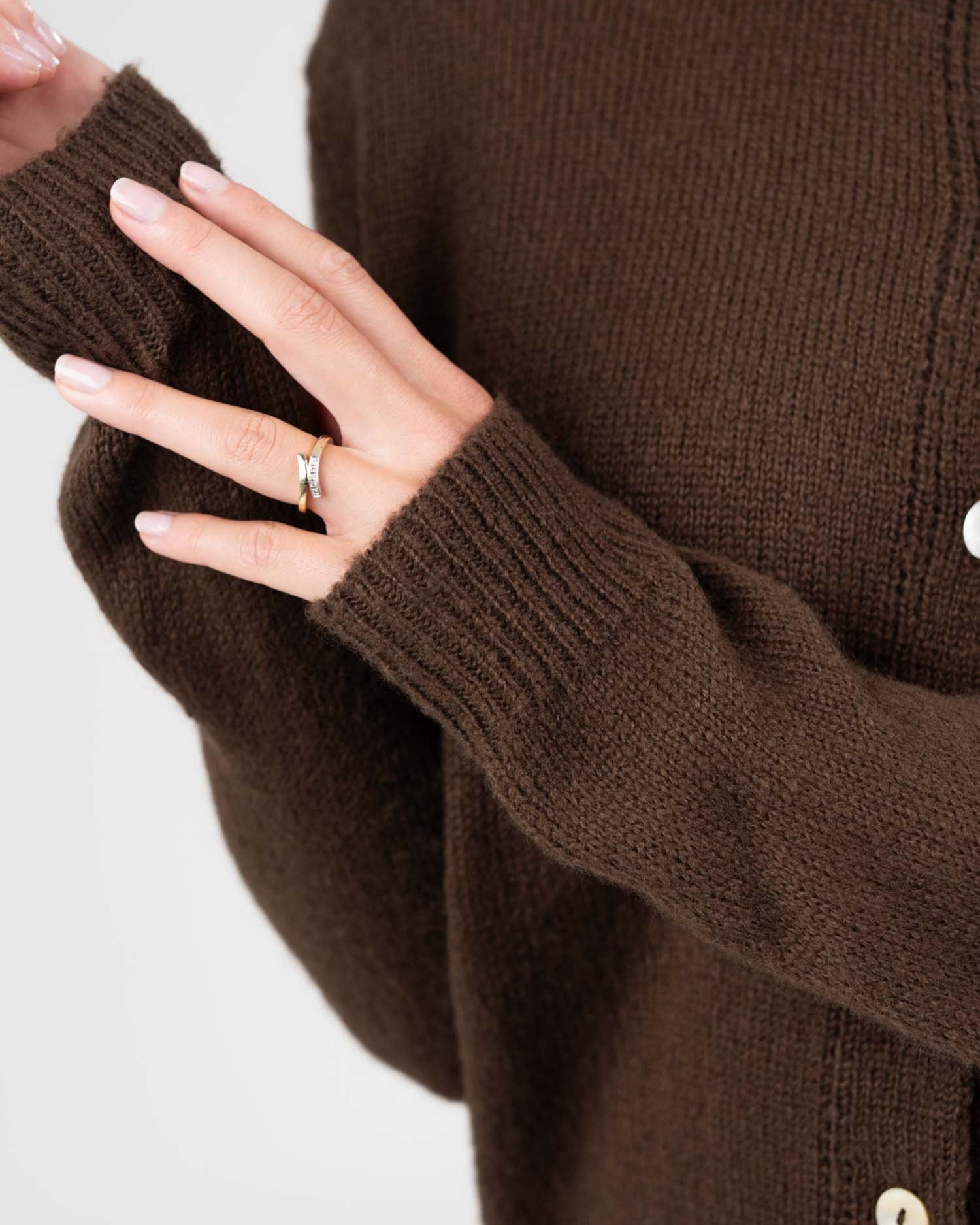 Light Weight Cardigan Brown | Skagen - clothing.dk