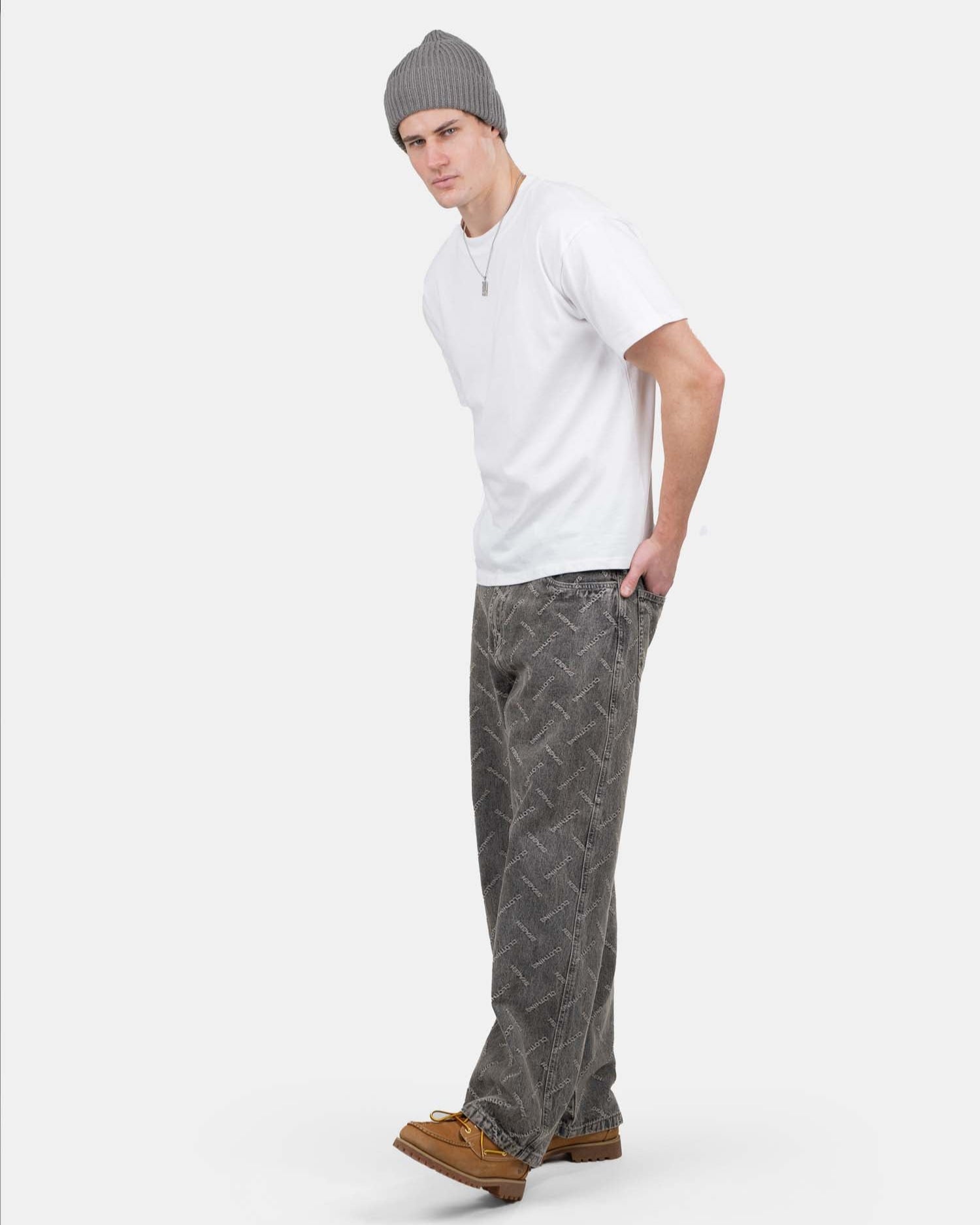 Monogram Denim Jeans Washed Grey | Skagen - clothing.dk