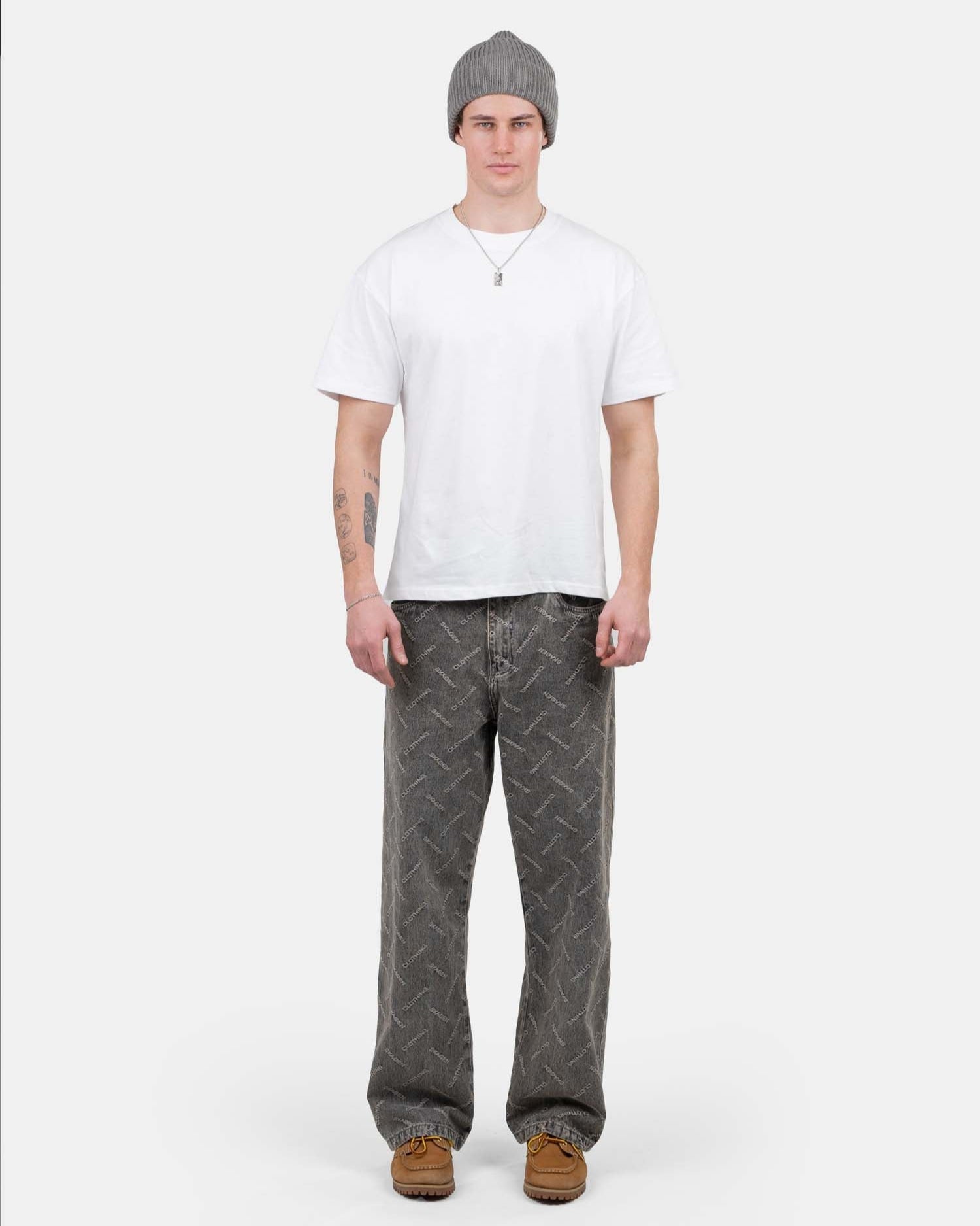 Monogram Denim Jeans Washed Grey | Skagen - clothing.dk