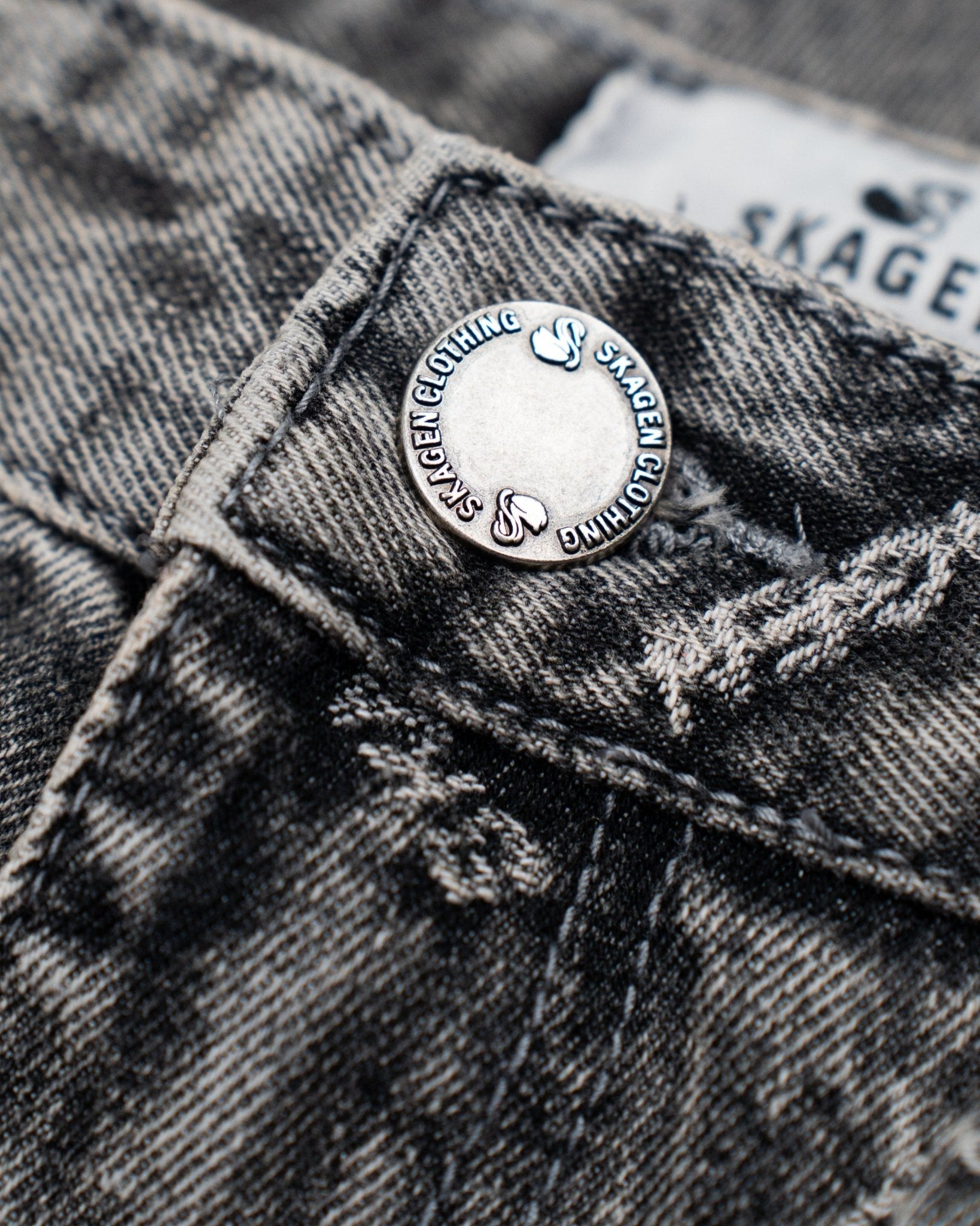 Monogram Denim Jeans Washed Grey | Skagen - clothing.dk