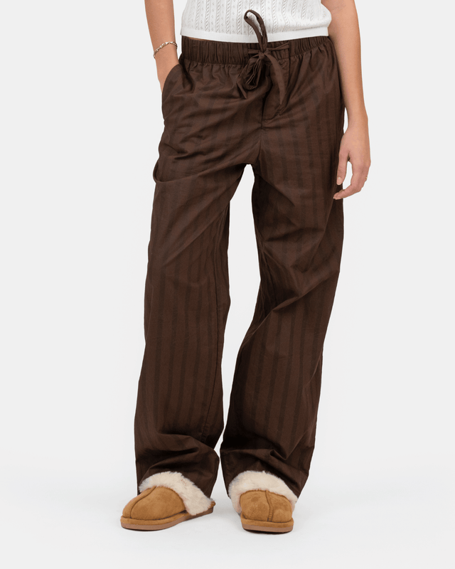 Pyjamas Pants Brun stribet | Skagen - clothing.dk