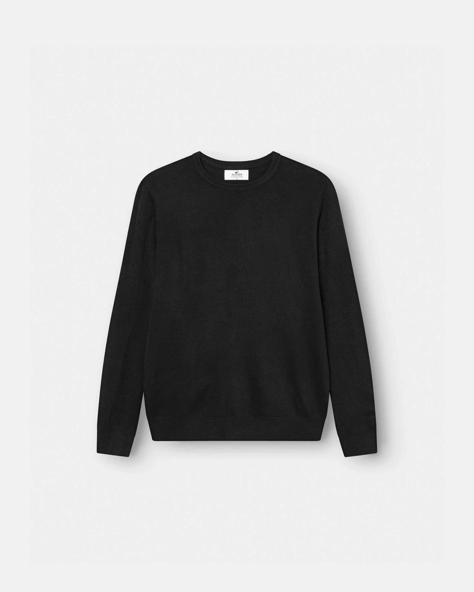 Striktrøje Sort | Skagen - clothing.dk