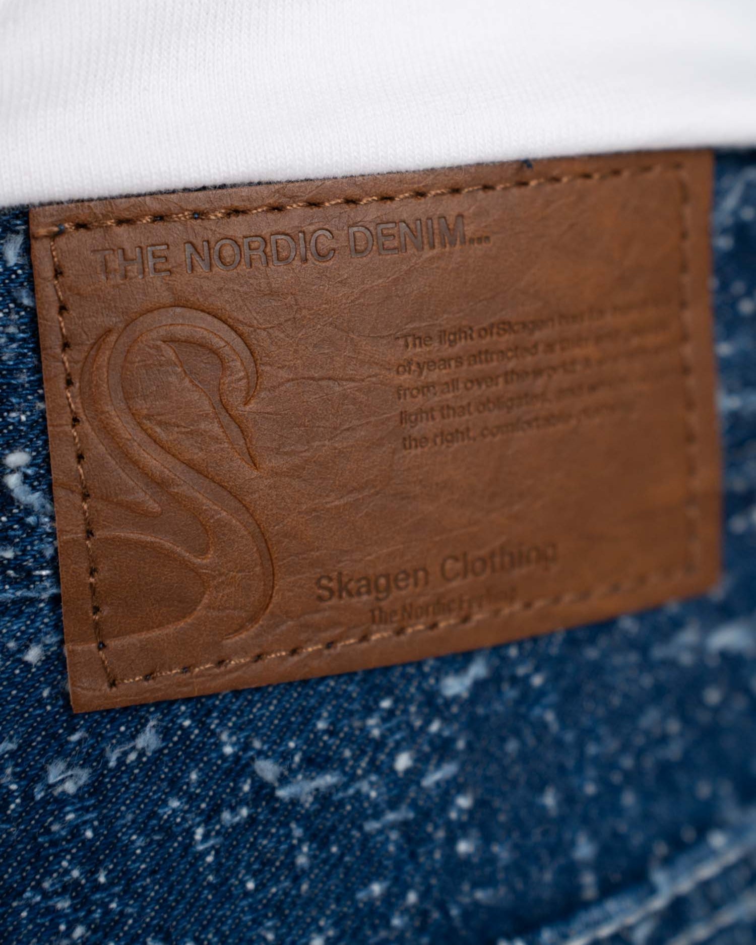 Textured Denim Jeans Mid Blue | Skagen - clothing.dk