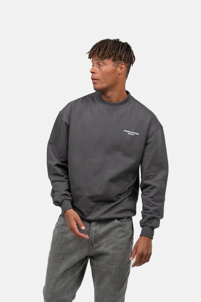 UNMARKED Sweatshirt Mørkegrå |  Skagen-clothing.dk