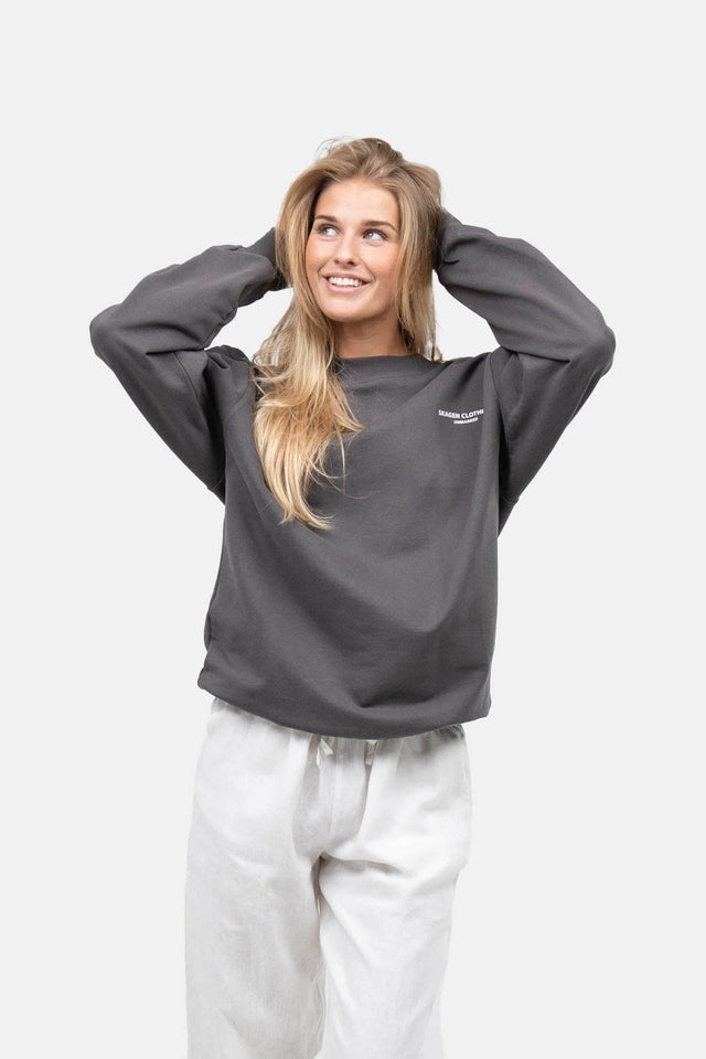 UNMARKED Sweatshirt Mørkegrå |  Skagen-clothing.dk