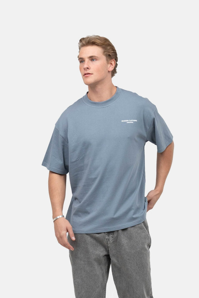 UNMARKED T-shirt Blå |  Skagen-clothing.dk