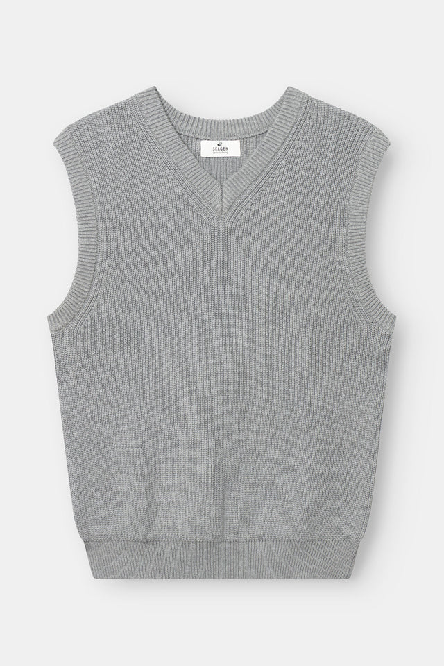 Knitted Vest Grey